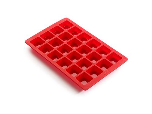 Lékué - Moule Mini Brownie - 24 parts - Rouge